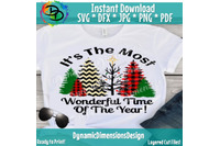 Most Wonderful Time Fo The Year Svg Christmas Tree Svg Christmas Svg Leopard Print Sublimation Christmas Shirt Svg Christmas Sign Svg By Dynamic Dimensions Thehungryjpeg Com