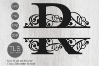Letter R Split Monogram Svg Split Monogram Svg Letter R Cricut By Tlsdigitaldesigns Thehungryjpeg Com