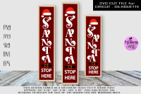 Santa Stop Here Svg Christmas Sign Svg By Midmagart Thehungryjpeg Com