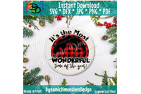 Most Wonderful Time Of The Year Svg Christmas Tree Svg Christmas Sv By Dynamic Dimensions Thehungryjpeg Com