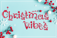 Christmas Vibes Font By Anastasia Feya Fonts Svg Cut Files Thehungryjpeg Com