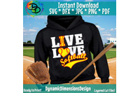 Free Free 134 Live Love Softball Svg SVG PNG EPS DXF File