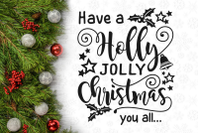 Holly Jolly Christmas Svg Design By Agsdesign Thehungryjpeg Com