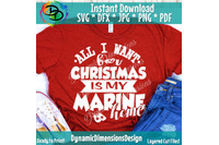 Marine Svg All I Want For Christmas Love Marine Svg Png Cut File By Dynamic Dimensions Thehungryjpeg Com