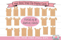 Animal Ears Hair Bow Rectangle Snap Clip Display Card Bundle Svg Png By Timetocraftshop Thehungryjpeg Com
