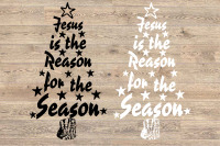 Christmas Tree Svg Christmas Is All About Jesus Cross Religious 1610s By Hamhamart Thehungryjpeg Com
