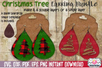 Svg Dxf Pdf Png And Eps 22 Christmas Tree Template Bundle By Timetocraftshop Thehungryjpeg Com