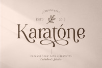 Karatone Elegant Serif By Letterhend Thehungryjpeg Com