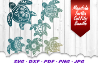 Mandala Sea Turtle Svg Dxf Cut Files Bundle By Cloud9designsvg Thehungryjpeg Com