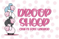 Droop Sheep Crafty Font Layered By Almeera Std Thehungryjpeg Com