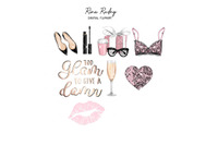 glam girl clipart book