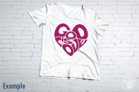 Svg Dxf Eps Png Jpg I love gospel music Word Art Logo design I love gospel music wall decor Word in heart shape