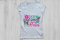 Stop And Smell The Roses Svg Spring Svg Flowers Sign Svg By Cosmosfineart Thehungryjpeg Com