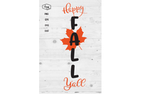 Happy Fall Y All A Front Porch Sign Svg Cut File By Diyxe Thehungryjpeg Com