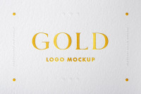 Download Gold Foil Mockup Psd Yellow Images