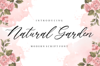 Natural Garden Modern Script Font By Balpirick Studio Thehungryjpeg Com