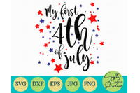 Baby S First 4th Of July Svg Baby Svg Usa Svg By Crafty Mama Studios Thehungryjpeg Com
