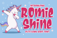 Romie Shine A Cute Sans Serif Font By Blankids Thehungryjpeg Com