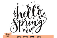 Hello Spring Svg Home Decor Cut File Farmhouse Design Rustic Flower By Lovely Graphics Thehungryjpeg Com