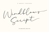 Windblows Script Typeface By Maulana Creative Thehungryjpeg Com