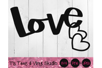 Love Svg Hearts Svg Love Dangle Hearts Svg In Love Svg Love One An By T S Tees Vinyl Studio Thehungryjpeg Com