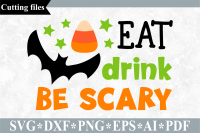 Eat Drink Be Scary Svg Halloween Cut File By Vr Digital Design Thehungryjpeg Com