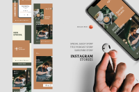 Podcast Instagram Stories And Post Template Coffee Barista Podcast By Rivatxfz Thehungryjpeg Com
