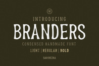 Branders Condensed Handmade Font By Saridezra Thehungryjpeg Com