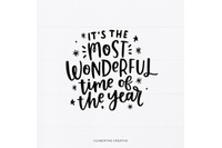 Christmas Svg The Most Wonderful Time Of The Year Svg Merry Christ By Clementine Creative Thehungryjpeg Com