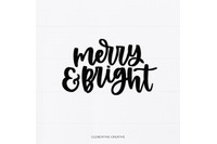 Christmas Quote Svg Holiday Svg Merry And Bright Svg Christmas S By Clementine Creative Thehungryjpeg Com