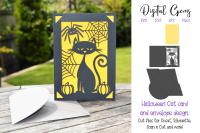 Halloween Cat Card And Envelope Design By Digital Gems Thehungryjpeg Com