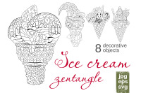 Ice Cream For Coloring Pages By Watercolor Fantasies Thehungryjpeg Com