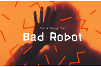 Bad Robot Display Font By Nuchylee Thehungryjpeg Com