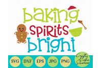Christmas Svg Baking Spirits Bright Christmas Cookies Svg By Crafty Mama Studios Thehungryjpeg Com