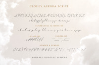 Cloudy Aurora Font Duo Logos By Saridezra Thehungryjpeg Com