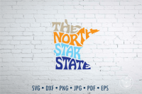 The North Star State Word Art Minnesota Svg Dxf Eps Png Jpg Cut File By Prettydd Thehungryjpeg Com