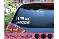Dachshund Svg I Love My Dachshund Svg Doxie Svg I Love My Dog Svg By T S Tees Vinyl Studio Thehungryjpeg Com