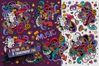 アート・デザイン・音楽 Designs and Doodles MUSIC DOODLE ILLUSTRATION 11532360 Vector Art at Vecteezy