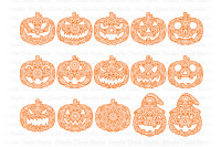 Pumpkin Mandala Svg Jack O Lanterns Mandala Svg Halloween Pumpkins By Doodle Cloud Studio Thehungryjpeg Com