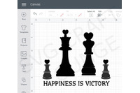 Chess King and Queen SVG Vector Cut File and PNG Transparent -  Portugal