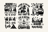 Creare ricordi un campeggio alla volta SVG, Camping Cut File, Camp