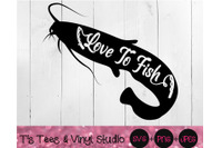 Download Love To Fish Svg Fishing Png Catfish Cut File Car Decal File Summe By T S Tees Vinyl Studio Thehungryjpeg Com