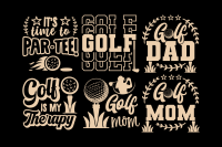 Sunday Funday Svg Golf Svg Golf Vector Golf Ball Svg Funny 