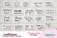 Download Packaging And Small Business Sticker Bundle Printable By Mascuteestudio Thehungryjpeg Com
