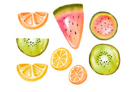 Collection Of Fresh Fruit Slices Royalty Free SVG, Cliparts, Vectors, and  Stock Illustration. Image 14173835.