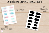 Planner stickers bundle vol. 6. Bullet Journal Stickers. Printable sti By  Ok_design