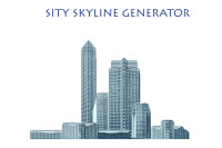 City Skyline Generator - 46 Buildings, Skyscrapers, Apartment