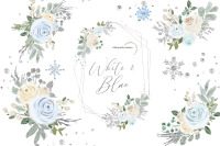 11x14 Winter Floral Seconds Watercolor Floral Print — WHITNEY