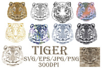 Tiger Svg files for Cricut, Tiger Clipart png (2163814)