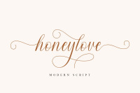 Honeylove - Romantic Script By MJB Letters